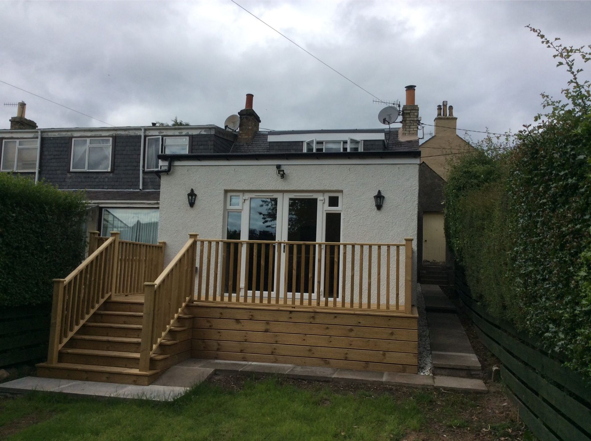 Raised Decking with Steps by Marshall & Co in Perth