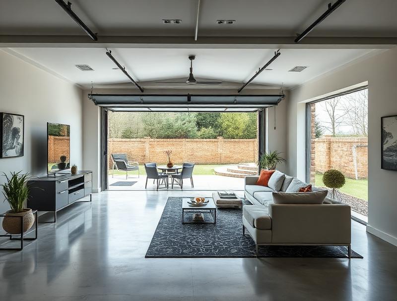 Garage conversion finished externally in Perth