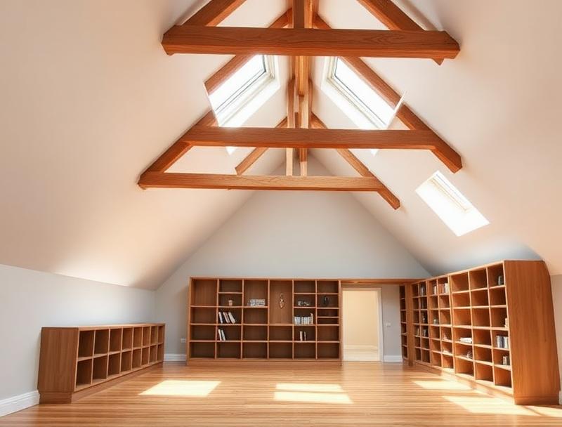 Completed loft conversion bedroom in Perth