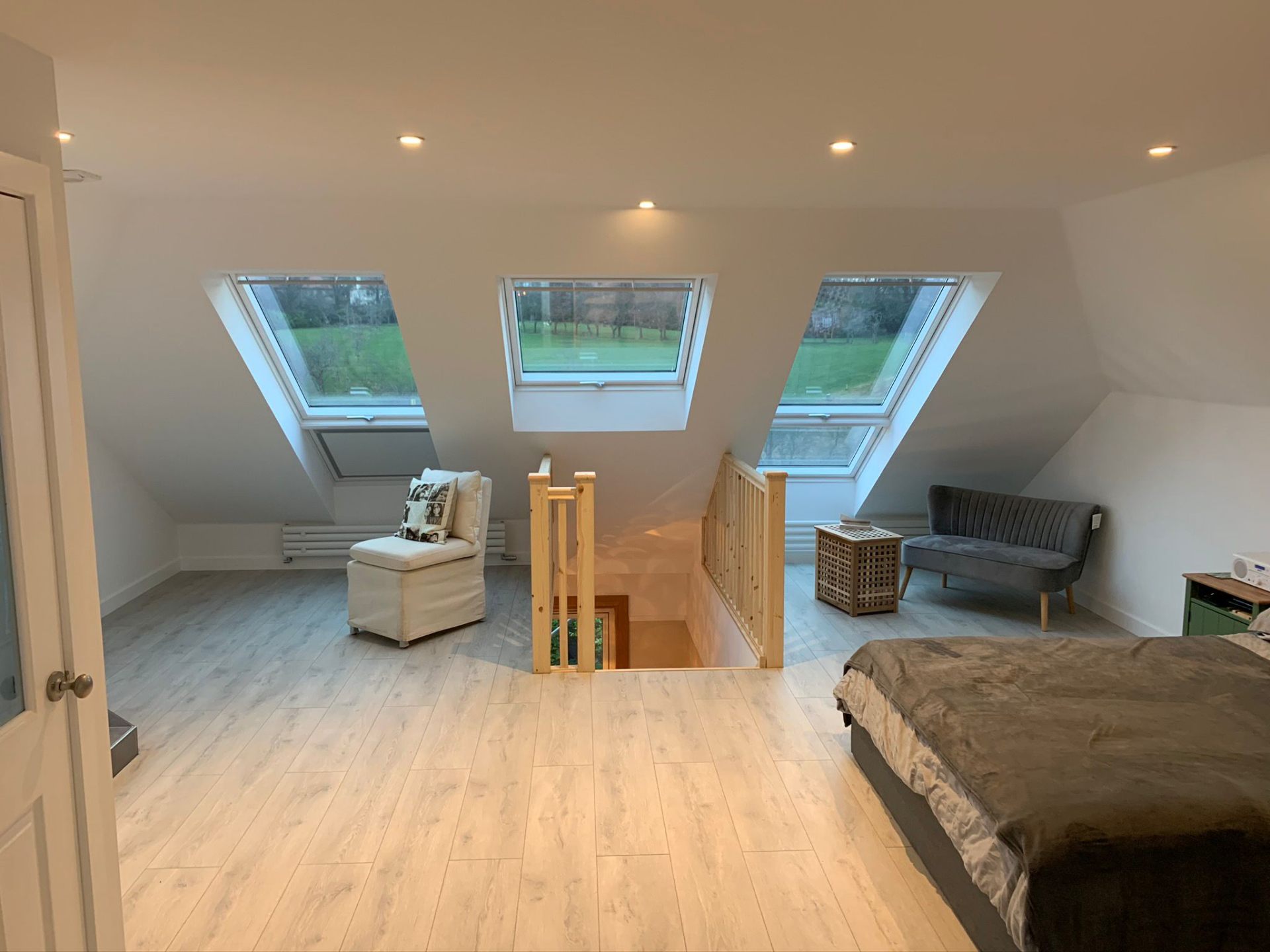 Loft Conversion with Velux Windows by Marshall & Co in Kinross