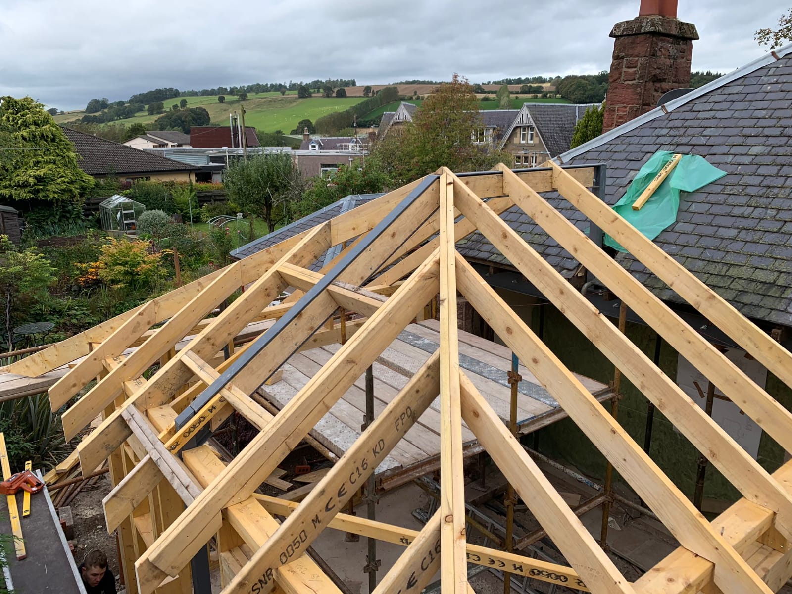 Roof Truss Construction by Marshall & Co in Perthshire