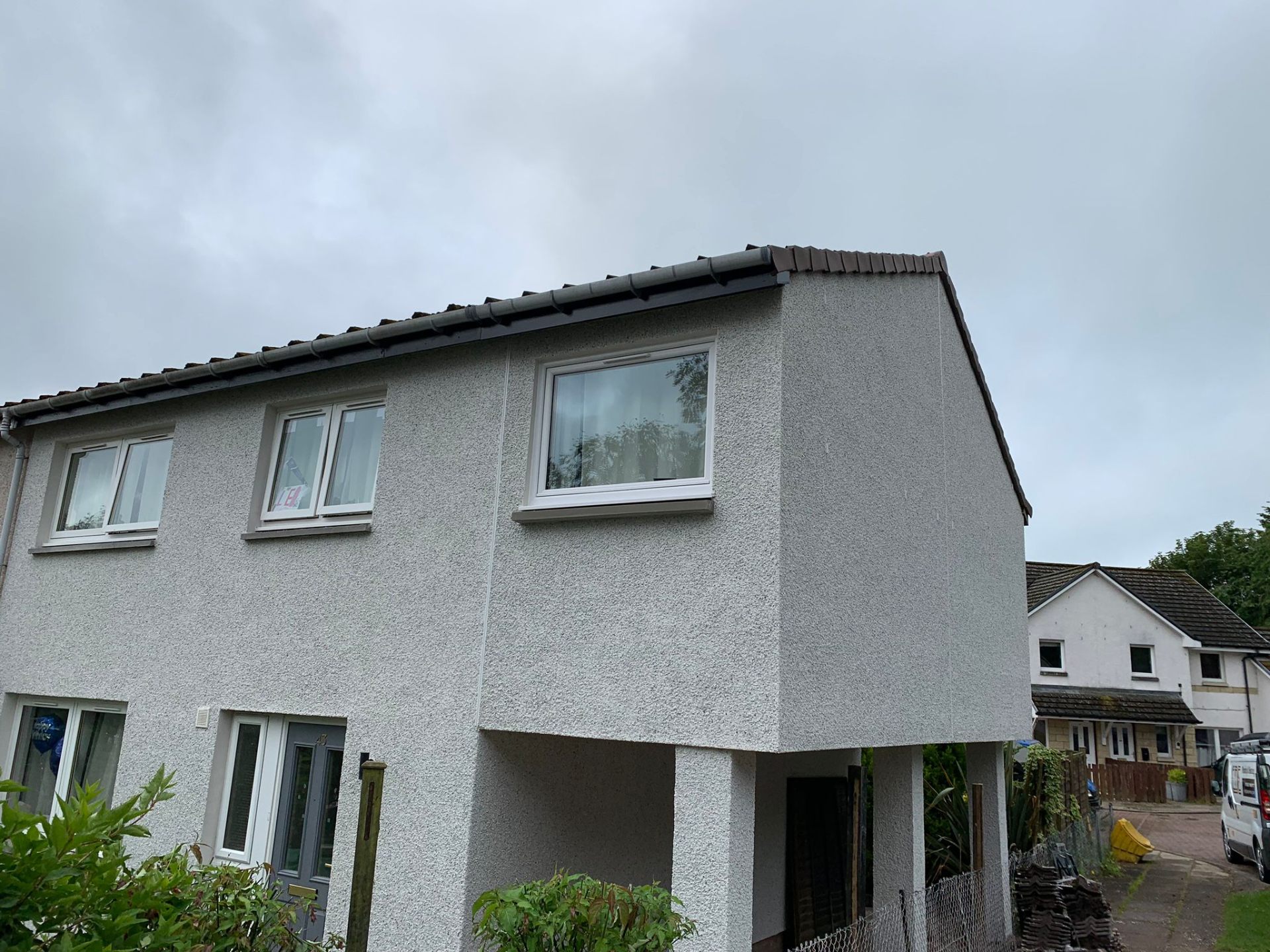Two-Storey Roughcast Extension by Marshall & Co in Perth