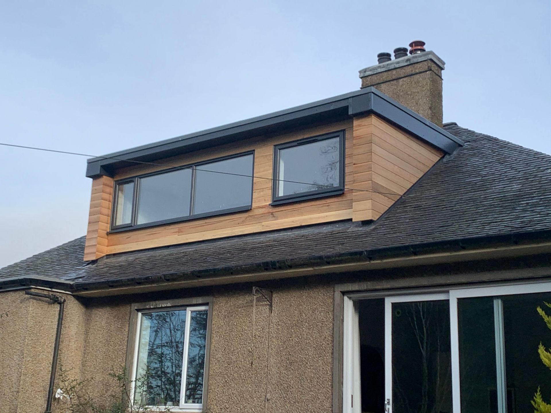 Loft conversion with dormer window creating master bedroom in Perthshire